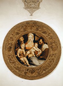 Die Heilige Familie und Johannes der Täufer von Domenico di Pace Beccafumi  