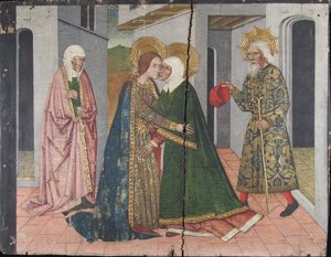 Die Heimsuchung (Tafel vom Johannes-Retabel) von Domingo Ram
