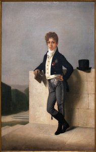 Porträt von Joao Pedro Quintella, Graf von Farrobo (1801-1869) - Gemälde von Domingos Antonio de Sequeira (1868-1937) von Domingos Antonio de Sequeira