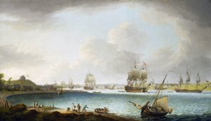 Britische Royal Navy Kriegsschiffstaffel in Plymouth, England
