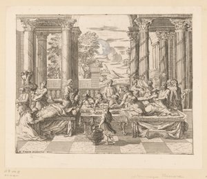 Maria Magdalena salbt die Füße Christi von Dominique Barriere