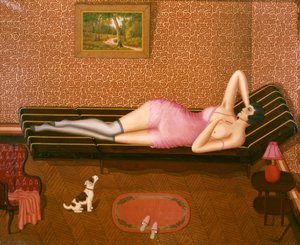 Sommerlicher Mittagsschlaf (Liegende Frau)