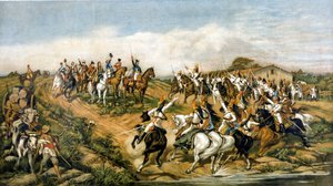 Unabhängigkeit oder Tod!. Gemälde von Pedro Americo, Museum von Ypiranga (Sao Paulo). Allegorische Darstellung der Unabhängigkeit Brasiliens am 7.09.1822. von Don Pedro di Figueredo Americo