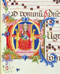 Ms 572 f.125r Historisierte Initiale 