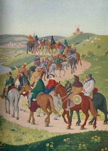 Die Pilger reiten nach Canterbury