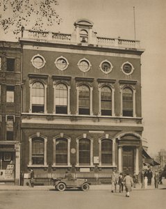 Schule am Leicester Square auf dem Gelände von Hogarths Haus, um 1935