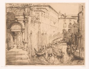 Ansicht von Venedig 1911 (Der weiße Palast)