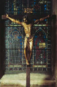 Kruzifix, Kirche Santa Croce, Florenz, Italien