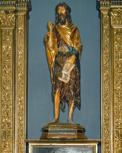 Johannes der Täufer (gemaltes Holz)