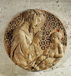 Die Jungfrau, die das Kind anbetet, "Madonna Todi" von Donatello