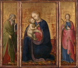 Madonna mit Kind und den Heiligen Philipp und Agnes, ca. 1425-30