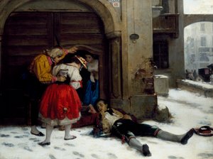 Rückkehr nach einer durchfeierten Nacht