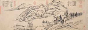 Fluss und Berge an einem klaren Herbsttag, ca. 1624-1627
