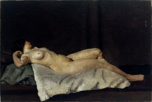 Weibliche Figur, die auf dem Rücken liegt, 1912