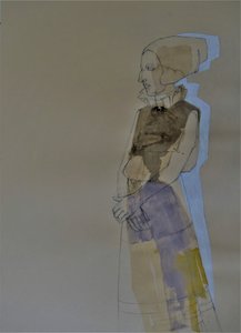 Abstrakte historische Frau