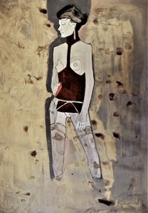 Verführerisches rotes Korsett von Doris Schmitz