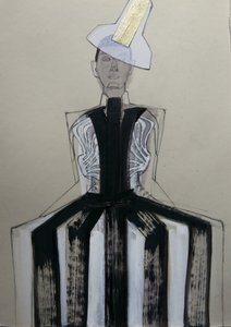 Avantgarde-Modeporträt