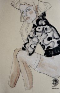 Schicke Modeillustration