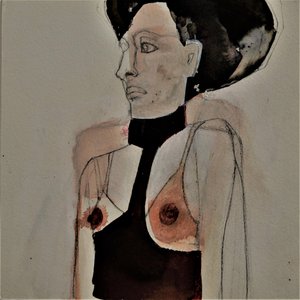 Nachdenkliche Weibliche Figur