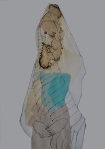 Nachdenkliche verschleierte Figur von Doris Schmitz