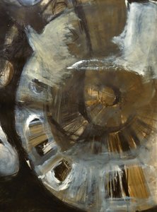 Erdige Spiralabstraktion von Doris Schmitz
