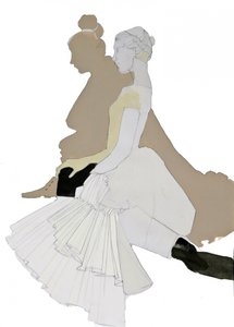 Elegante Tänzer-Silhouette