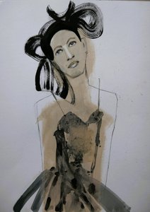 Elegantes Modeporträt