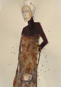 Elegante Modeskizze