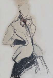 Elegante Modeskizze