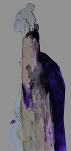 Elegante lila Silhouette von Doris Schmitz