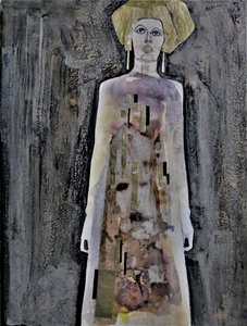 Elegante Frau Goldhut