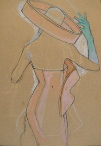 Elegante Frau mit Hut