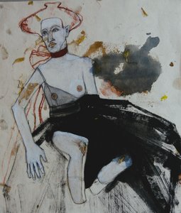 Expressive Figur Mit Hut von Doris Schmitz