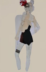 Gefiederte Augenbinde Mode von Doris Schmitz