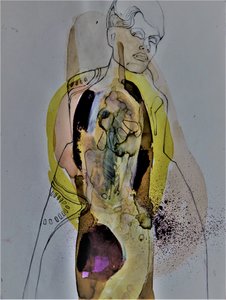 Goldene Abstrakte Figur