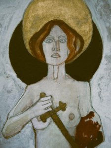 Krieger mit goldenem Heiligenschein von Doris Schmitz