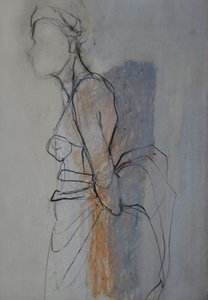 Anmutige Drapierte Figurenskizze von Doris Schmitz