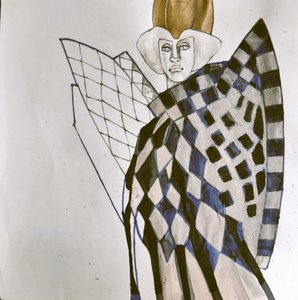 Harlekin Modeporträt