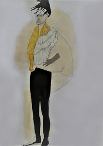 Moderne Modeillustration