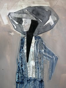 Geheimnisvolle Frau mit Hut