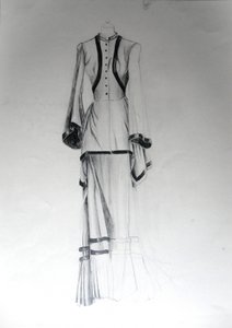Vintage Modezeichnung von Doris Schmitz