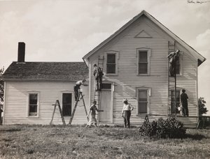 Familienhof, Nebraska von Dorothea Lange