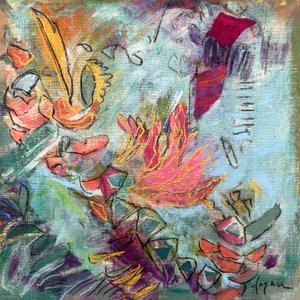 Abstrakte Gartenblüte von Dorothy Fagan