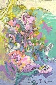 Abstrakte Pastellblumen von Dorothy Fagan