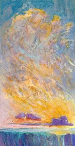Goldener Sonnenuntergang am Meer von Dorothy Fagan