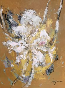 Leuchtende weiße Blüte von Dorothy Fagan