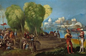 Aeneas und Achates an der libyschen Küste, ca. 1520