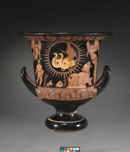 Detail von einer rotfigurigen Lekythos