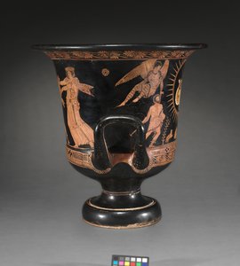 Detail von einer rotfigurigen Lekythos