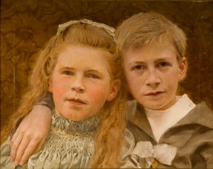Philip und V.M. Haswell, 8 und 6 Jahre alt